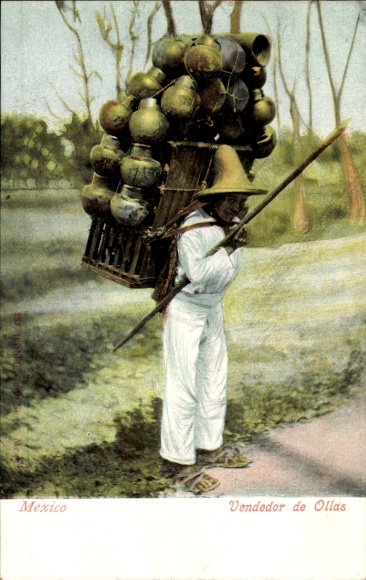 Ak Mexiko, Vendedor de Ollas, Händler, Mexikaner