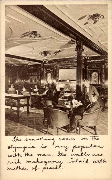 Postcard steamer SS Olympic, White Star Line