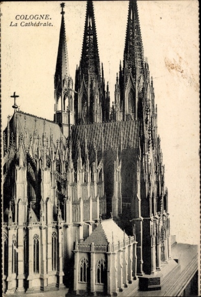 Postcard Cologne on the Rhine, Cologne Cathedral