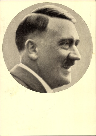 Postcard Führer and Reich Chancellor Adolf Hitler, portrait, Men of the Time No. 91