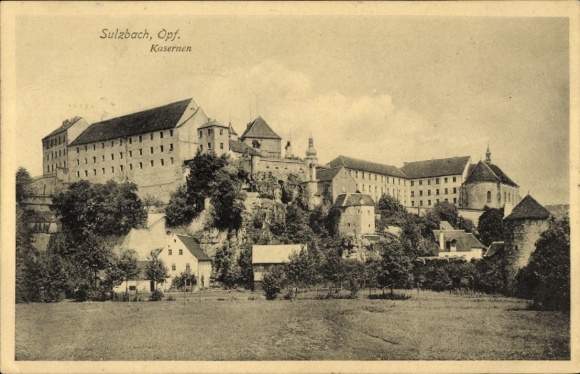 Ak Sulzbach Rosenberg Fränkische Alb Oberpfalz, Kasernen