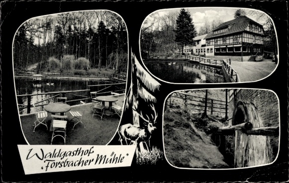 Postcard Hoffnungsthal Rösrath in the Rheinisch Bergischer Kreis, Gasthof Forsbacher Mühle