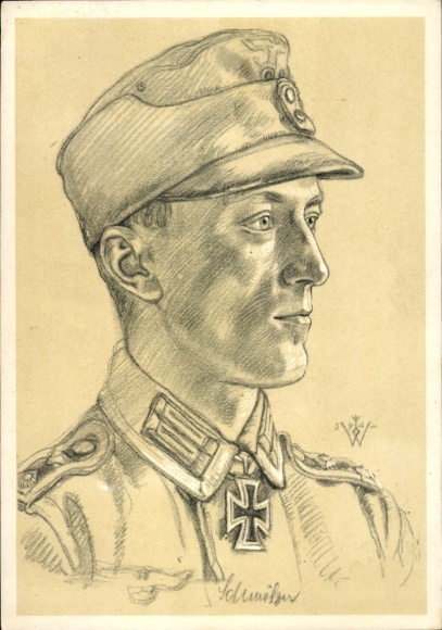 Artysta KP Willrich, Wolfgang, odznaczony Krzyżem Kawalerskim Sierżant major Schmölzer, Portret, VDA E 71