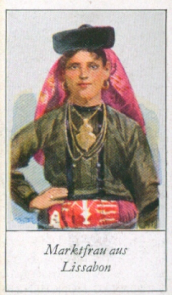 Collector's picture The peoples of Europe, a contribution to racial science, 33 market woman from Lisbon