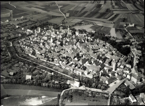 Photo Kitzingen in Mainfranken Bavaria, aerial photograph
