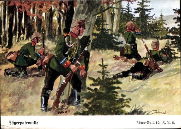 KP artysty Döbrich Steglitz, Jäger Batl. 10 XAK, Patrol Łowców