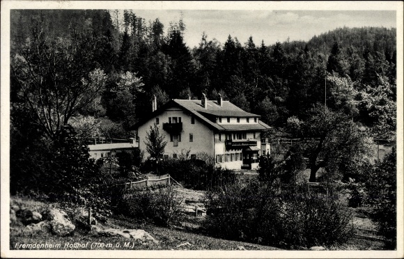 Ak Geigant Waldmünchen im Oberpfälzer Wald Bayern, Fremdenheim Roßhof