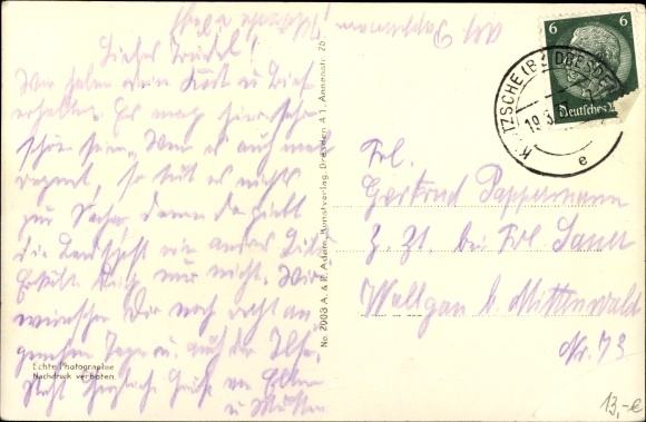 Postcard Dresden Klotzsche Königswald, Kaiser Wilhelmplatz and Querallee