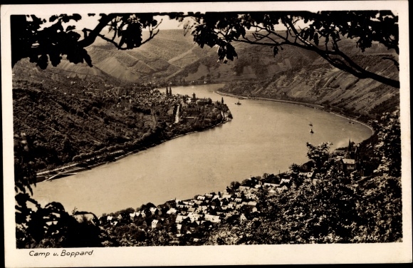 PC Kamp Bornhofen Rhineland Palatinate, place, river, Boppard, perspective