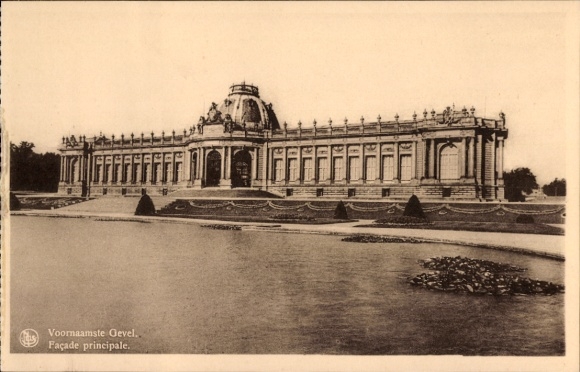 KP Tervuren Tervueren Brabancja Flamandzka Flandria, Muzeum Belgijskiego Konga, fasada główna, A