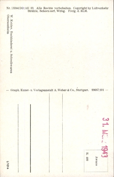 Postcard Obersontheim in Württemberg, aerial photograph