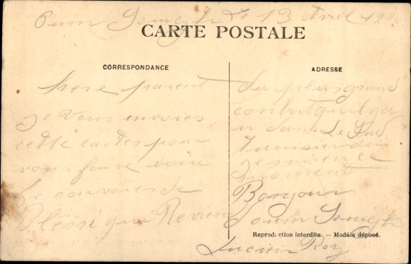 Postcard Foum-Tataouine Tunesien, The garrison honoring the heroic wounded of Oum-Souigh