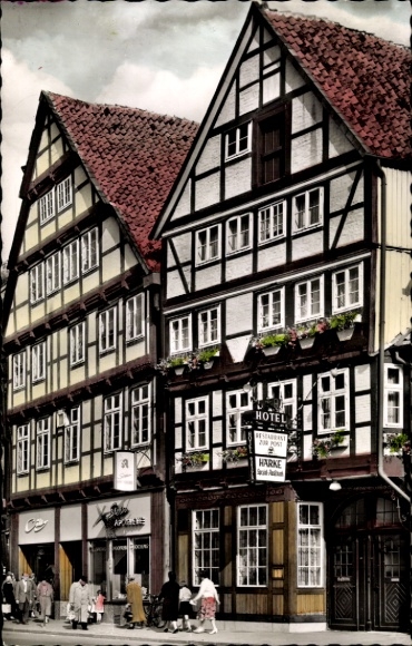 Postcard Celle in Lower Saxony, Hotel-Restaurant Zur Post