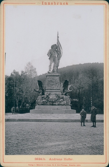 Cabinet photo Innsbruck in Tirol, Andreas Hofer monument
