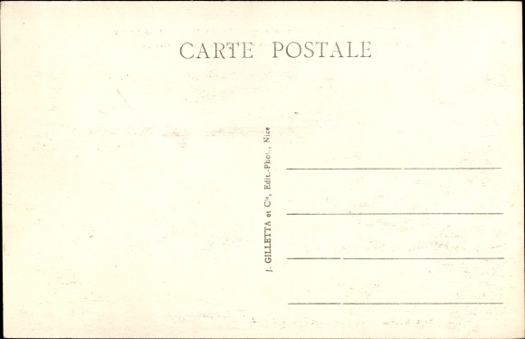 Postcard Roquebillière Alpes Maritimes, Disaster of 1926, Landslide