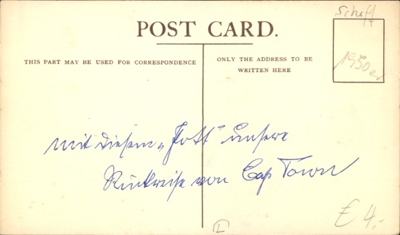 Ak-passagiersschip Athlone Castle, Union Castle Line UC