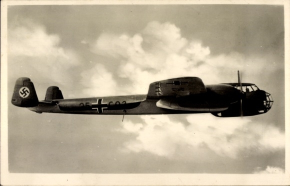 Postcard German Air Force, Dornier Do 215 fighter aircraft, 25 C03