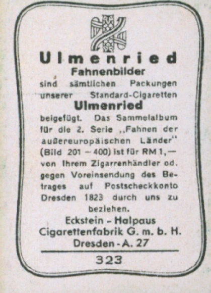 Collector's picture Ulmenried flag pictures No. 323, Venezuela, national flag