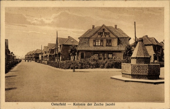 Ak Osterfeld Oberhausen im Ruhrgebiet Westfalen, Kolonie der Zeche Jacobi