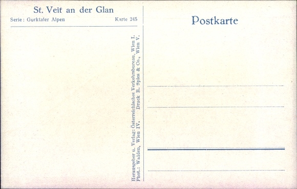 Postcard Sankt Veit an der Glan Carinthia, square with fountain