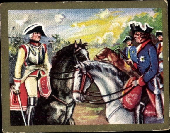 Sammelbild Alles für Deutschland Bild Nr. 135, Rittmeister von Macknitz 1758