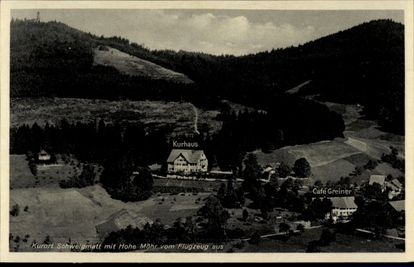 Schweigmatt Raitbach Schopfheim in Baden. Aerial photograph, Hohe Möhr, Kurhaus, Cafe Greiner