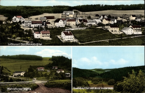 Postcard Ohlenhard in the Eifel, Wennefelder Mühle, Dreisbachtal, Hohe Acht