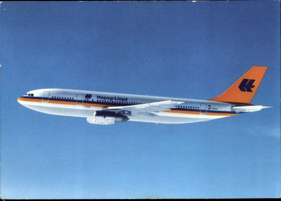 Postcard passenger aircraft of Hapag Lloyd, Airbus A 300 B 4