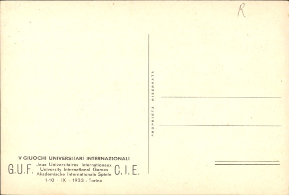 Artist Postcard Corelli, Franco, water polo, humor