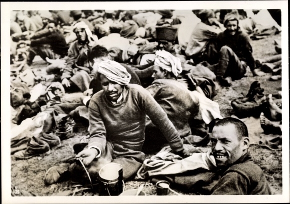 Photo German prisoner of war camp, May 1940, II WW