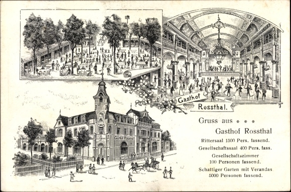 Chromo-Litho Dresden Südwest Gorbitz, Gasthof Rossthal