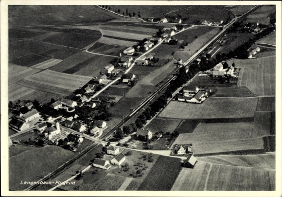 Postcard Langenbach Wolfach in the Black Forest, aerial photograph