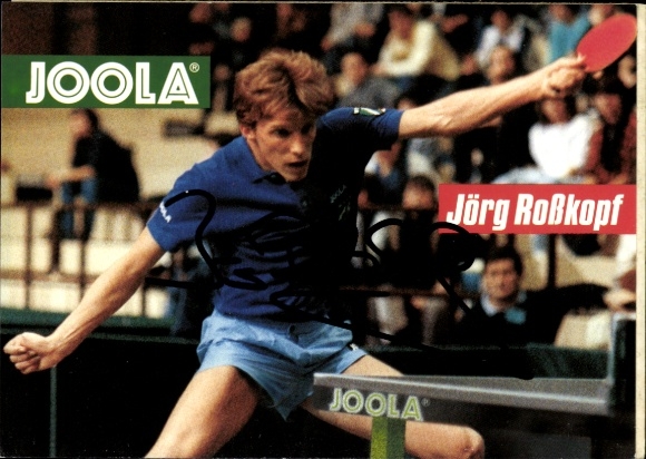 Photo Jörg Roßkopf, autograph, table tennis, Joola