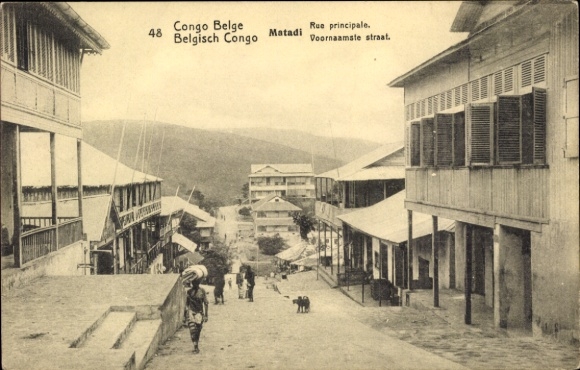 Artykuły pocztowe KP Matadi DR Kongo Zair, Rue maine