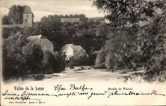 Ak Lesse Wallonien Namur, Walzin Mühle