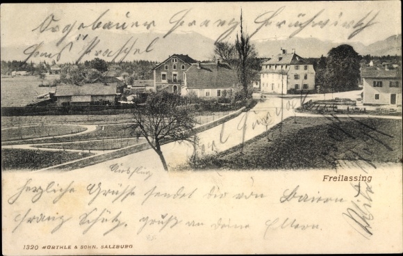 PC Freilassing in Upper Bavaria, view of the town