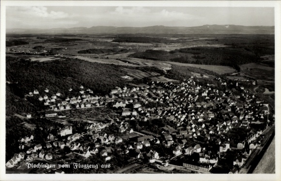 Postcard Plochingen am Neckar, aerial photograph