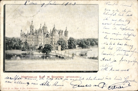Ak Schwerin in Mecklenburg, Schloss   Architektur, Fotografie