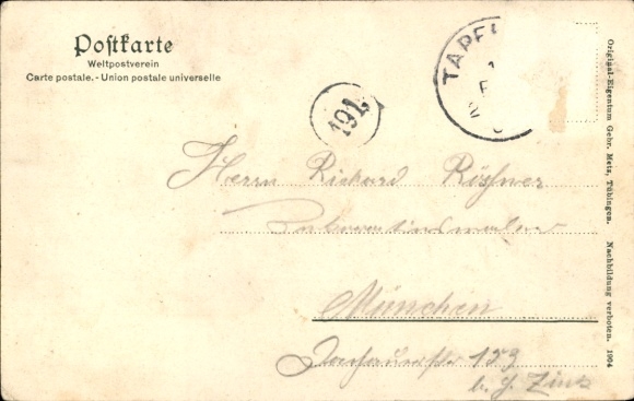 Postcard Donauwörth in Swabia Bavaria, city view of architecture, scenic surroundings