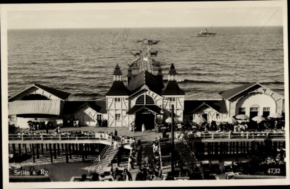 Ak Oostzeebad Sellin Rügen, pier