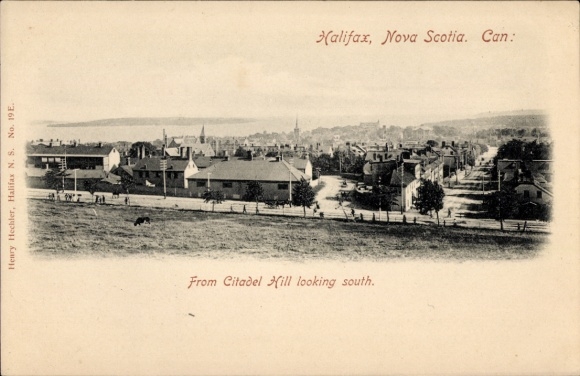 Postcard Halifax Nova Scotia Canada, Panorama from Citadel Hill, looking south