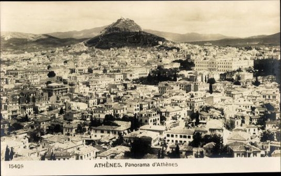 13 old PCs Athens, various antique buildings