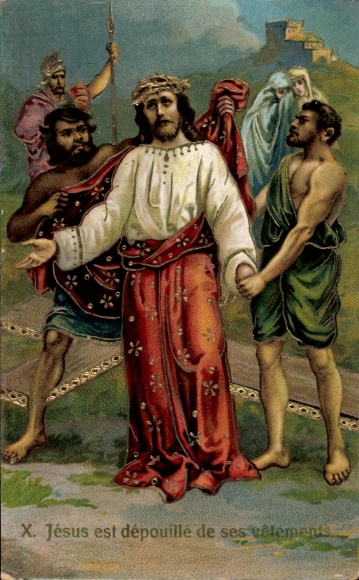 Ak-Stations of the Cross, Jesus is stripped of his clothes