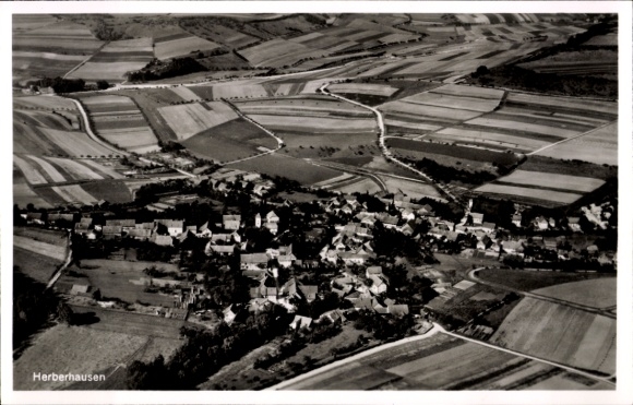 Postcard Herberhausen Göttingen in Lower Saxony, aerial photograph