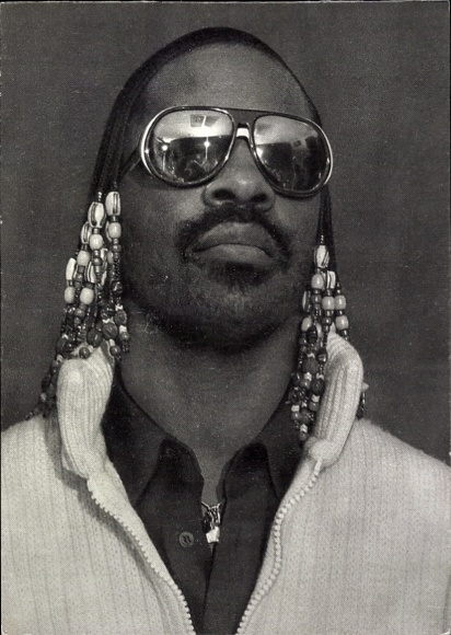 Photo Postcard singer Stevie Wonder, portrait