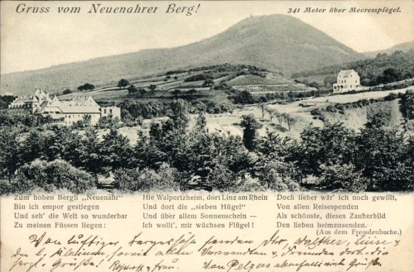 Ak Bad Neuenahr Ahrweiler Rheinland Pfalz, Gruss vom Neuenahrer Berg, 341 Meter über Meeresspi...