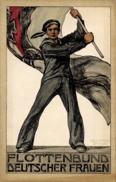 Kunstenaar Ak Peters, Hela, Vlootvereniging van Duitse Vrouwen, Zeeman, Rijk