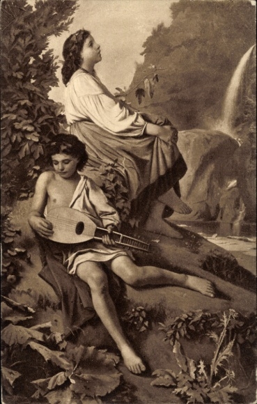 Artists Postcard Feuerbach, A., Ricardo di Tivoli