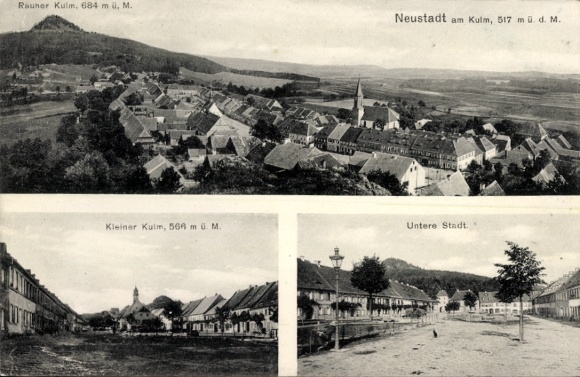 Ak Neustadt am Kulm Opper-Palts Beieren, Panorama, Rauher Kulm, Kleiner Kulm