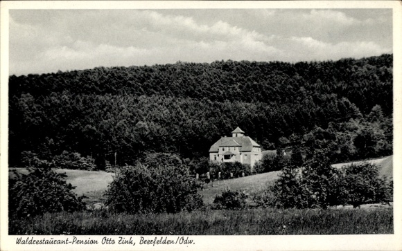 Postcard Beerfelden Oberzent in the Odenwald, Waldrestaurant